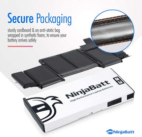 NinjaBatt battery next to ruler for scale helping confirm correct fit benefit