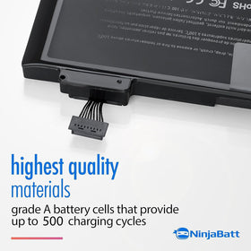 NinjaBatt terminal connector detail highlighting secure fit and installation ease