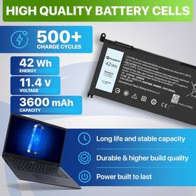 NinjaBatt WDX0R battery packaging ready for installation