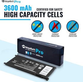NinjaBatt WDXOR 12-month warranty badge on product packaging