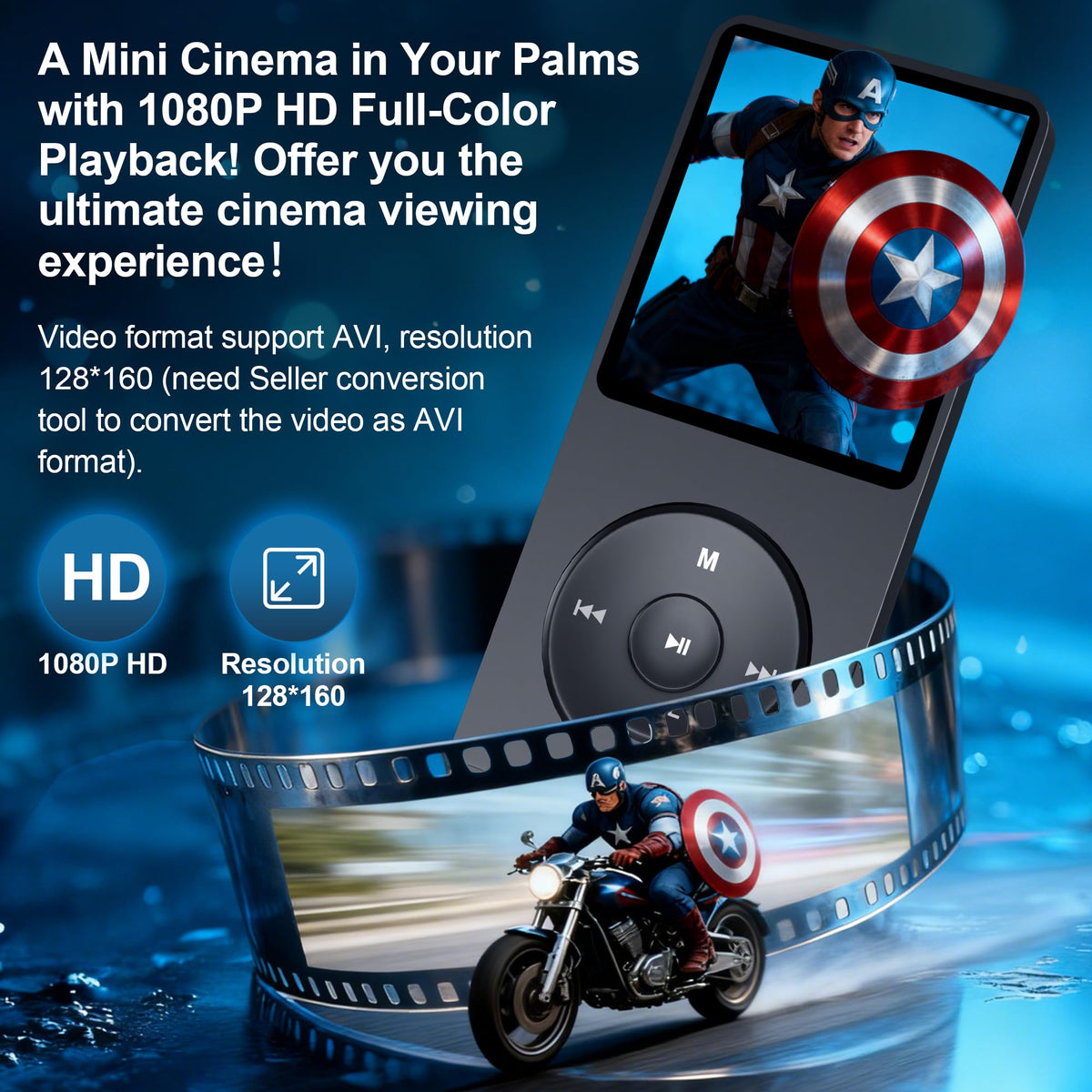 Ninsiden held in hand to show pocketable size and portable convenience