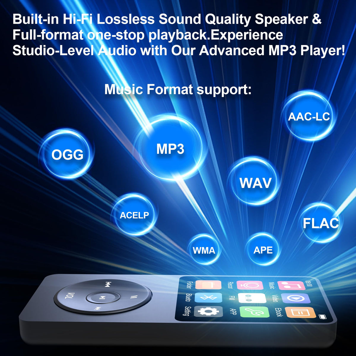 Ninsiden microSD slot and included 128GB card, expand storage up to 1TB