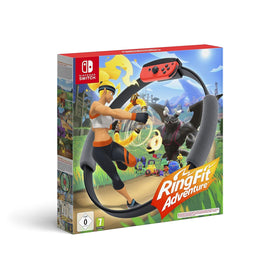 Nintendo Ring Fit Adventure ring-con in use for immersive in-game workouts.