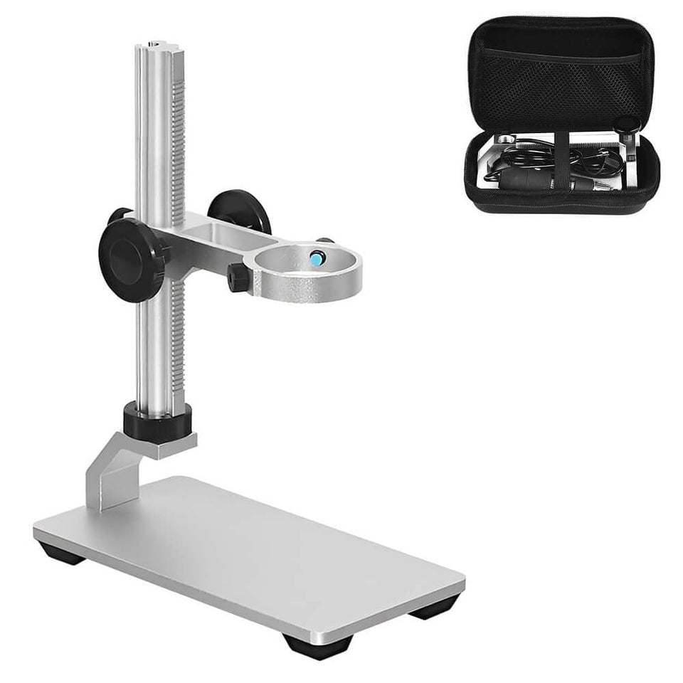 Ninyoon Universal Stand Pro base provides stable mounting for USB microscopes.
