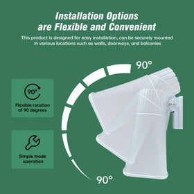 Nippon America weather-resistant siren housing withstands outdoor conditions.