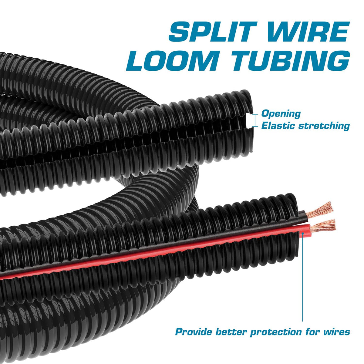 Nippon America pre-slit loom enables quick, easy installation and routing.