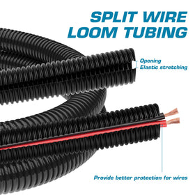 Nippon America pre-slit loom enables quick, easy installation and routing.
