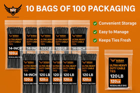Nirah heavy-duty zip ties for commercial and DIY use.