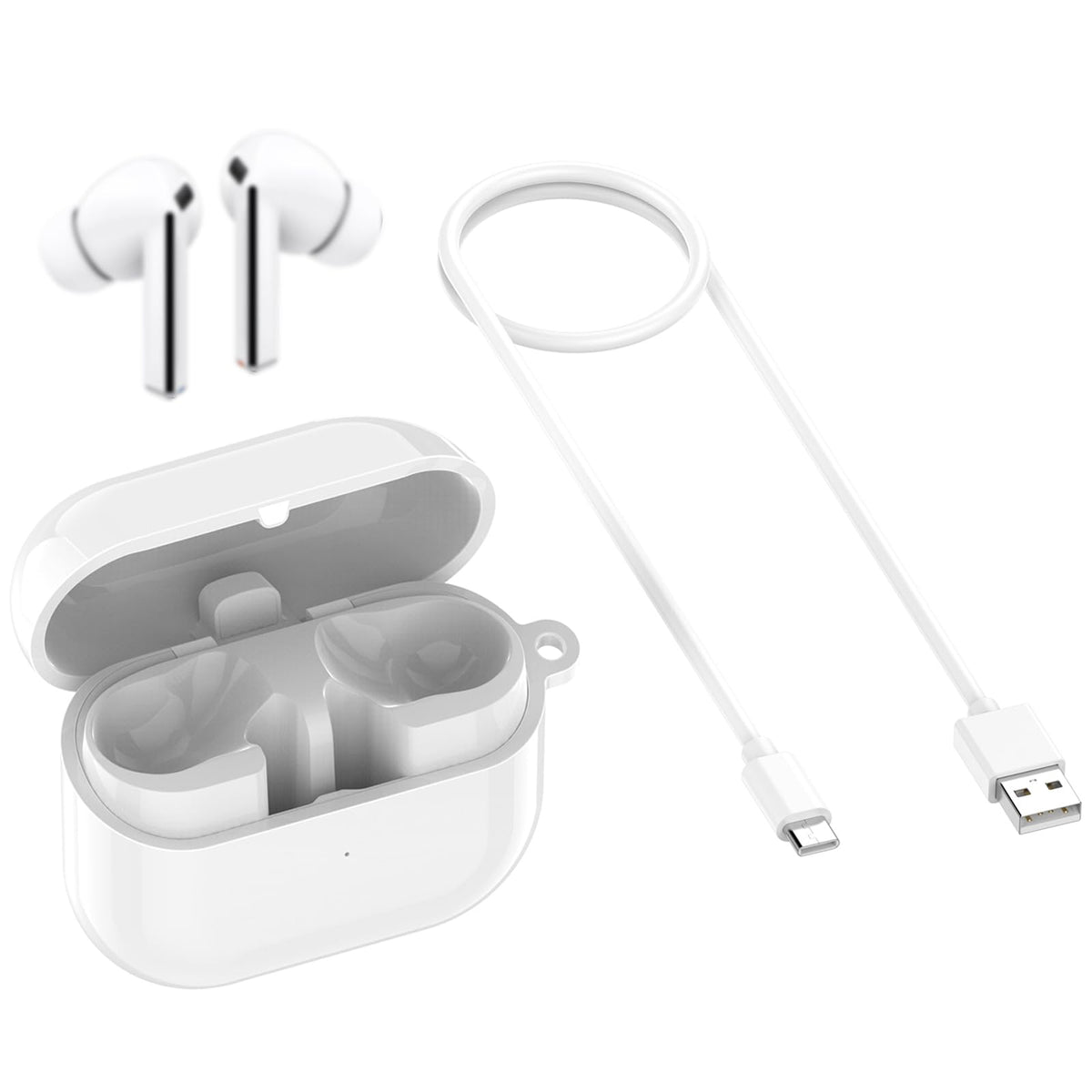 Nisyctk Galaxy Buds 3 Pro charging case with LED indicators for easy charging status