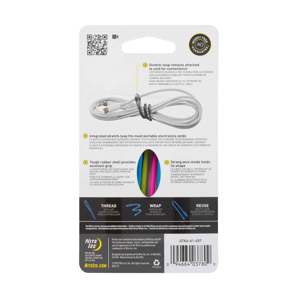 Nite Ize on a tidy desk organizing multiple charging cords