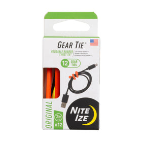 Nite Ize Gear Tie Original ProPacks—bendable core for flexible, secure bundling.
