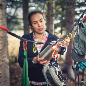 Nite Ize GearLine camping tent organization with flexible attachment options.