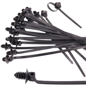 Niteguy cable bundle secured with tie for clean harness and vibration resistance