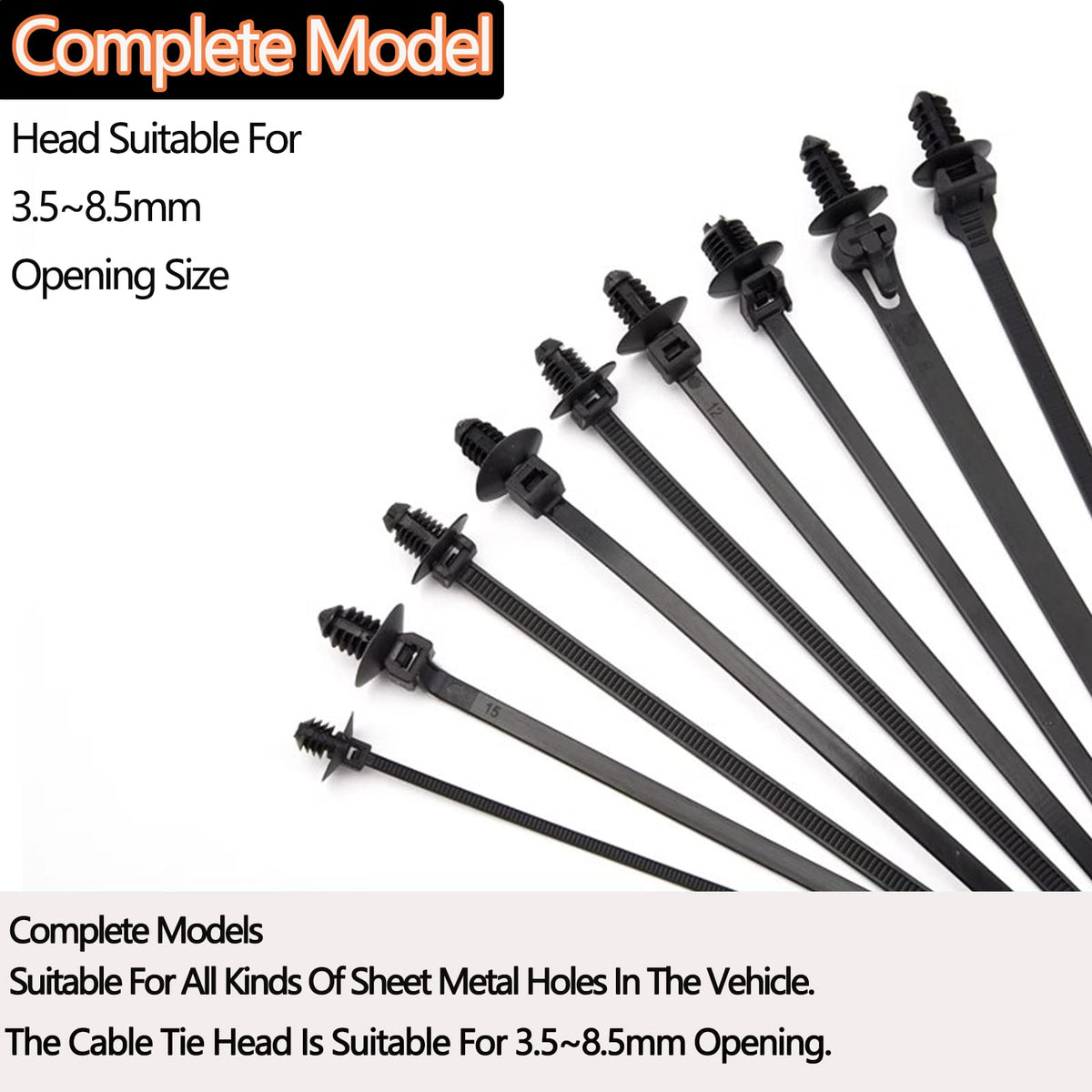 UV resistant cable ties for indoor and outdoor use, durable and reliable