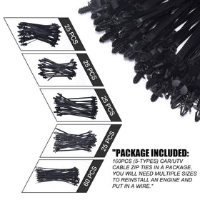 Niteguy UV-resistant nylon zip ties ideal for outdoor weather exposure