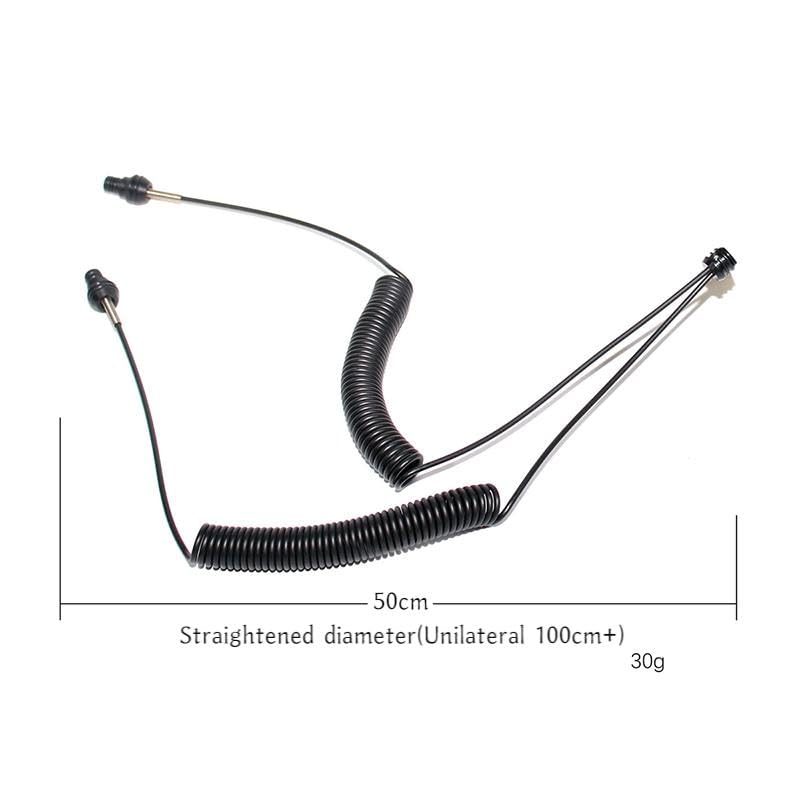 nitescuba cord next to a diver's hand and camera housing showing compact scale