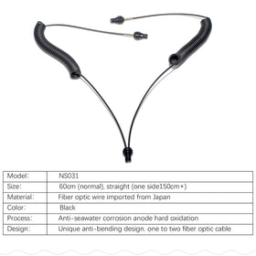 nitescuba cable connected to Inon and Sea&sea strobe illustrating broad compatibility