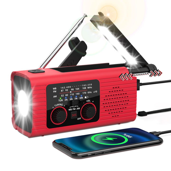 Nitigo front view showing controls and speaker for clear weather alerts