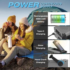 Nitigo LED flashlight and 180° reading lamp providing bright illumination