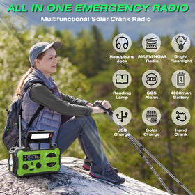 Nitigo in camping scene at night, dependable light and weather updates