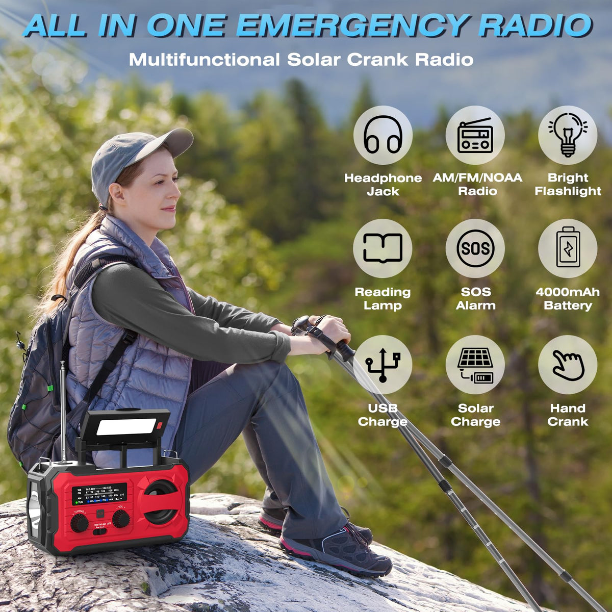 Nitigo tuner on WB NOAA band displaying weather alert reception benefit