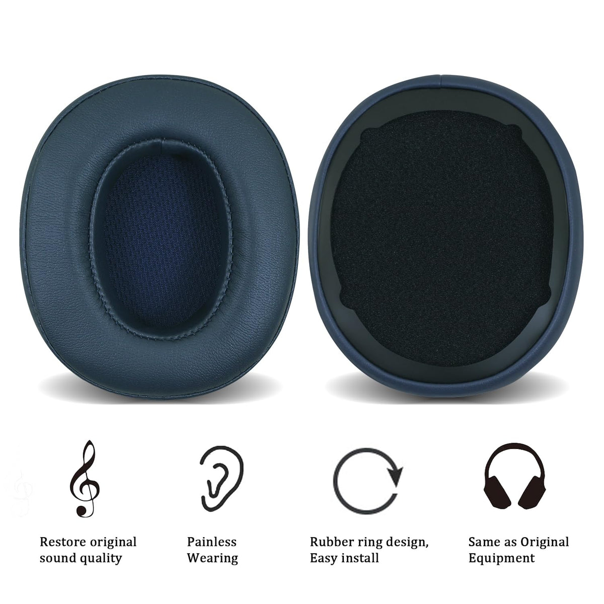 Niukeke ear cushions install easily for quick fit on compatible Skullcandy models.