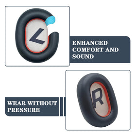 Niukeke earpad rear mount showing bayonet snap for secure attachment