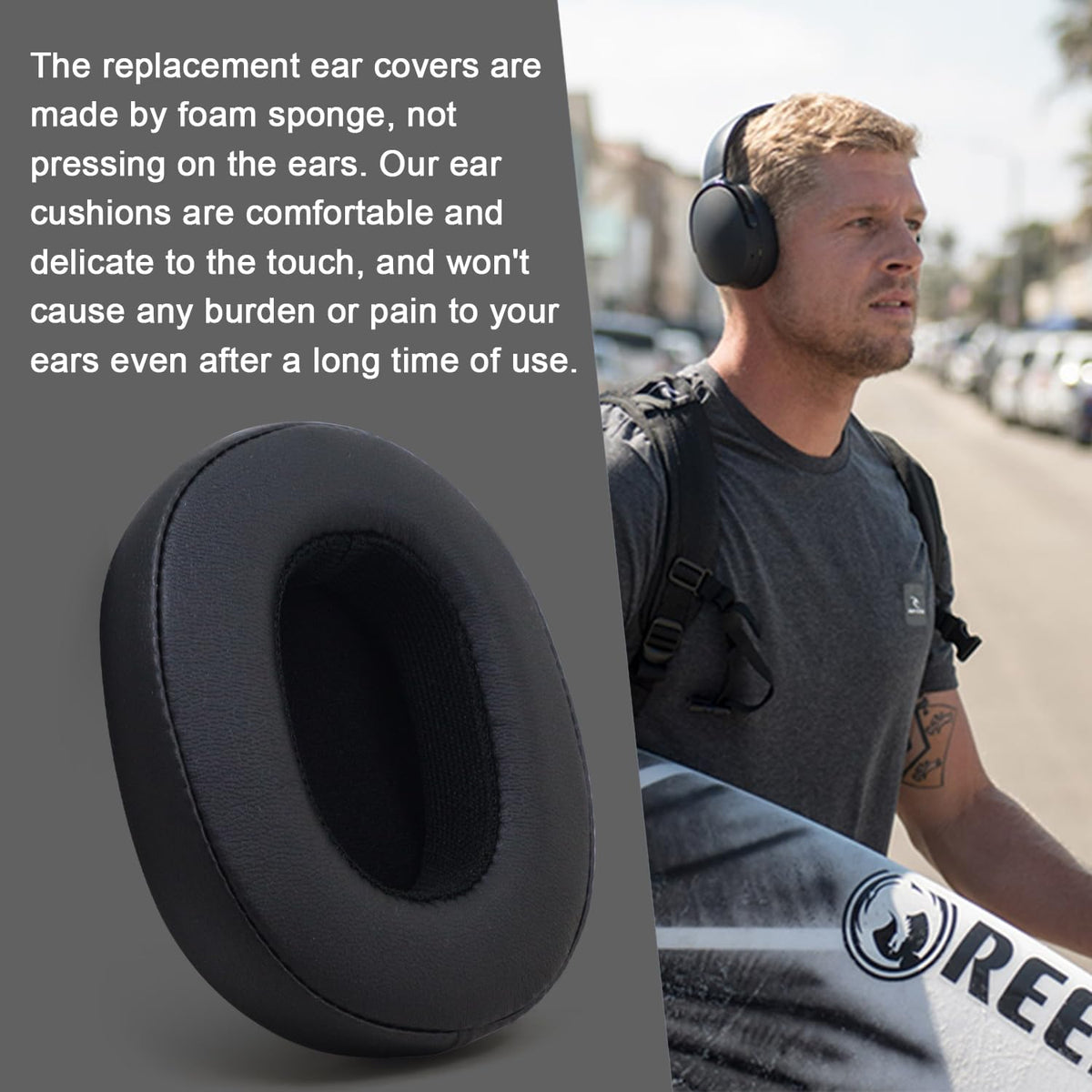 Niukeke Skullcandy Venue Wireless ear pads for snug seal and clarity