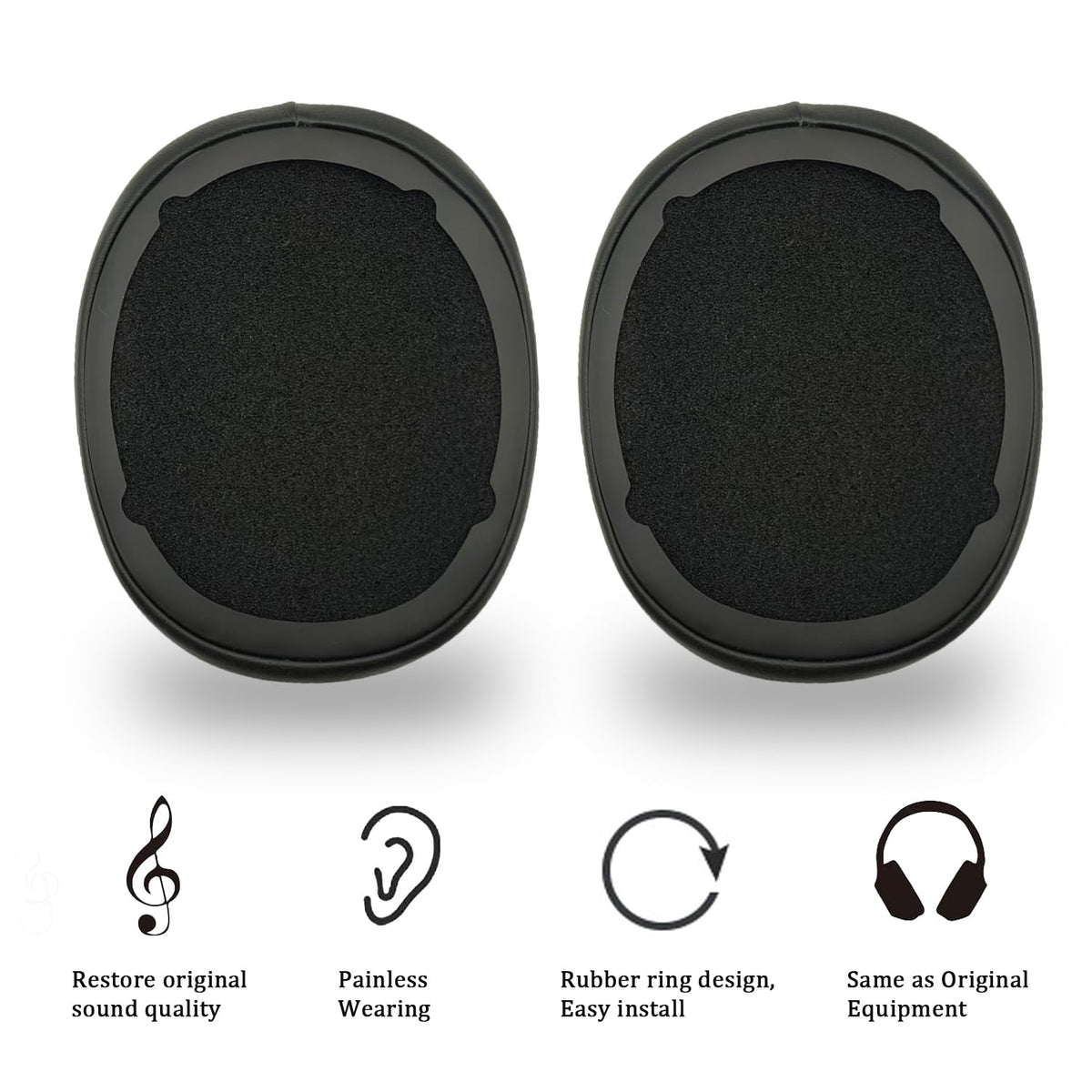 Niukeke tight-fit cushions preserve sound quality and noise isolation