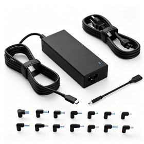 Nivjuky 100W USB-C laptop charger close-up highlighting fast power delivery.