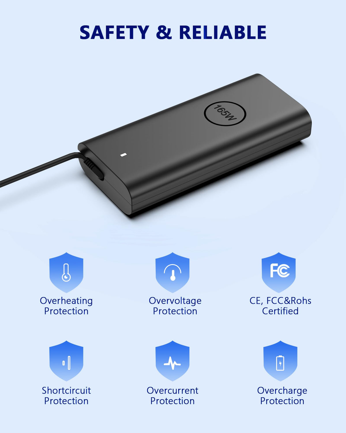 Nivjuky charging a Dell laptop during use, providing fast power for demanding work