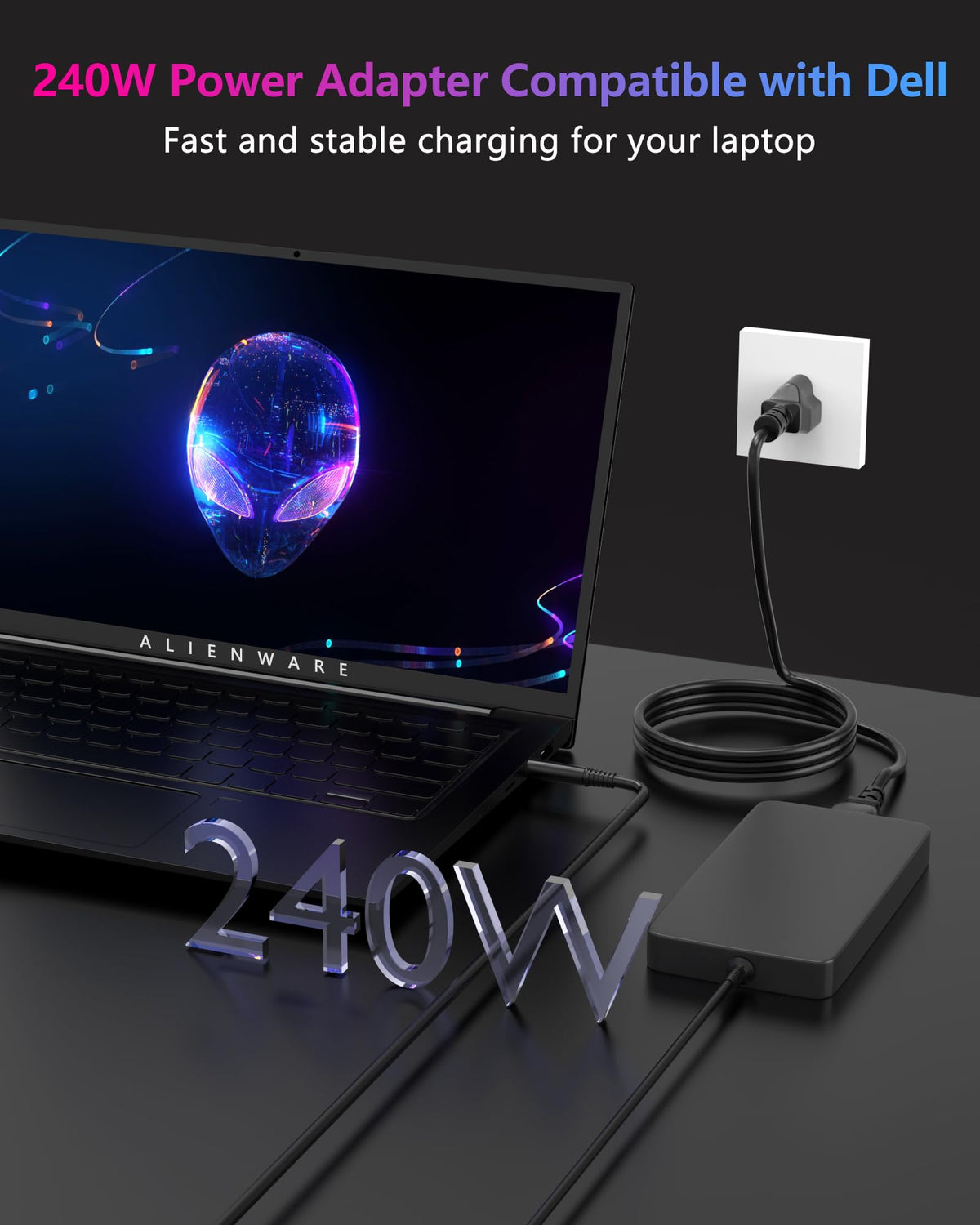 Nivjuky 240W charger supports global voltage for travel-ready charging anywhere.
