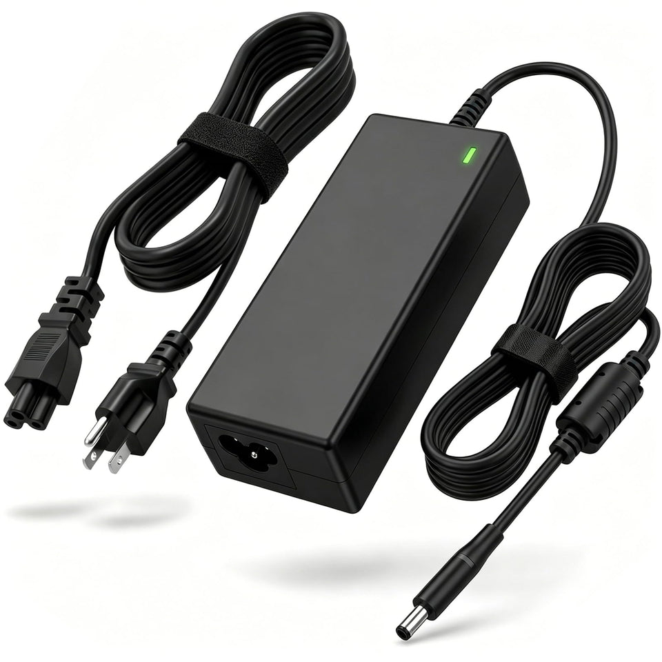 Nivjuky 65W Dell charger front view showing compact design and reliable power