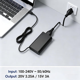 Nivjuky desk use scenario showing compact charger in action