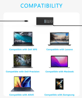 Nivjuky portable charger on a travel desk setup with multiple devices for on-the-go power.