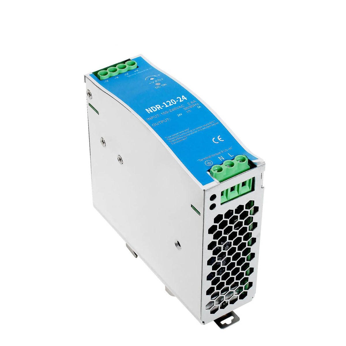 Nixesky NDR120-24 side view showing slim profile for compact installations
