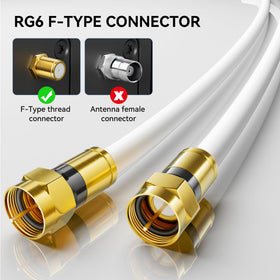 Weatherproof jacket on Nixsto RG6 cable for outdoor installation