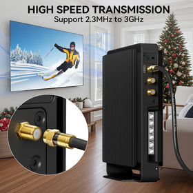 Nixsto RG6 cable 15ft is ideal behind TV stands and walls.