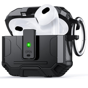 NJROW front view of AirPods 3 case showing rugged protection and sleek profile