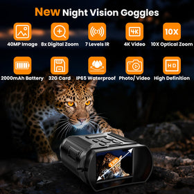 NKBZEB Night Vision Goggles with 8X zoom for distant night targets