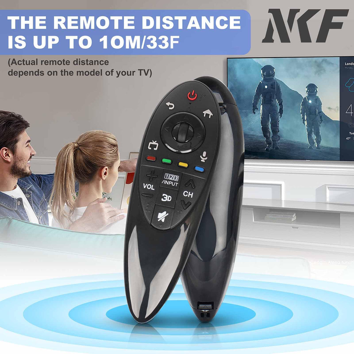 NKF AN-MR500G packaging photo shows replacement remote