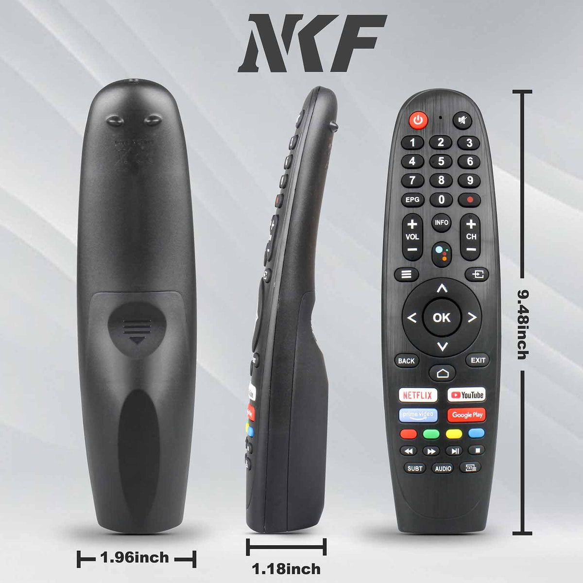 NKF packaged remote with manual for quick setup and clear instructions