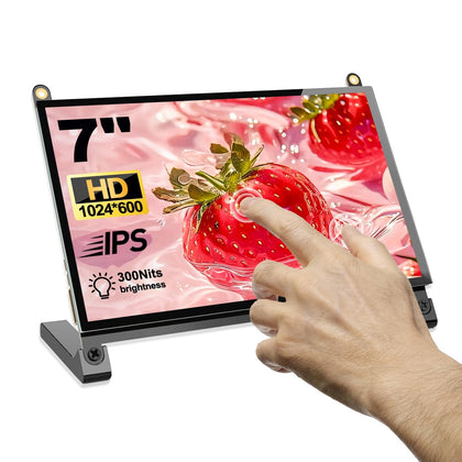 NLIEOPDA front view of 7-inch touchscreen showing clear display and ports benefit easy setup