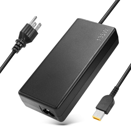 NLILITONG 135W adapter front view showing compact brick and label, reliable power
