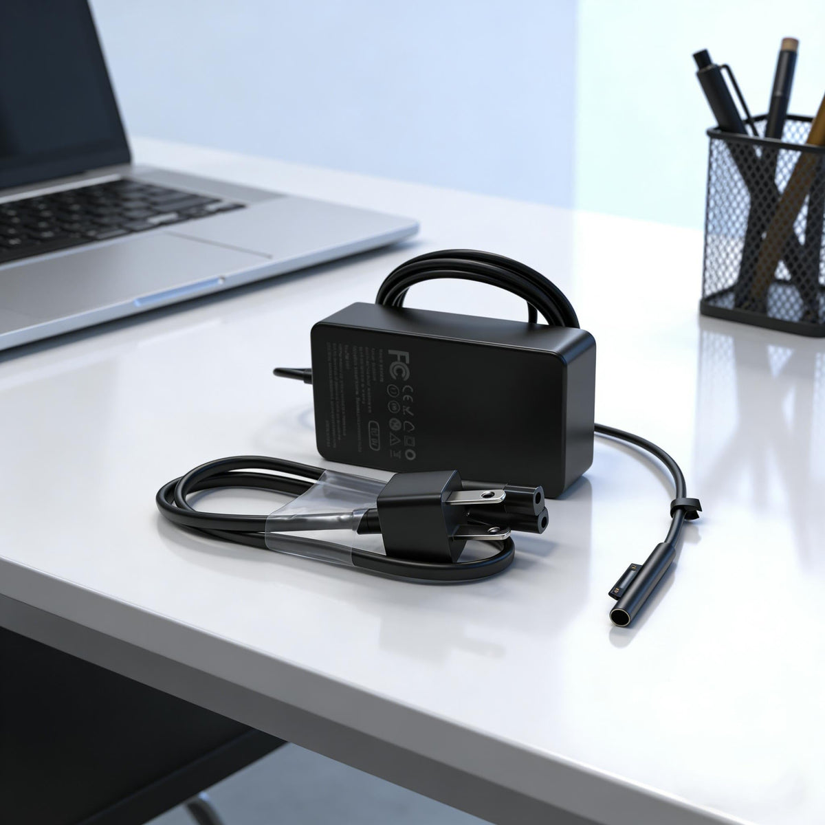 NLILITONG charger in use with a Surface Pro illustrating steady power delivery