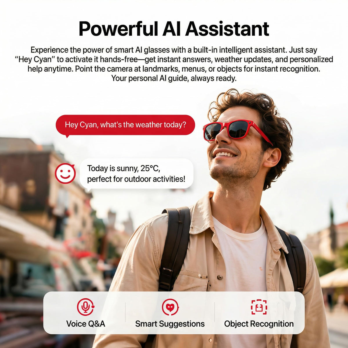 Nllosa smart glasses lightweight design for all-day comfort