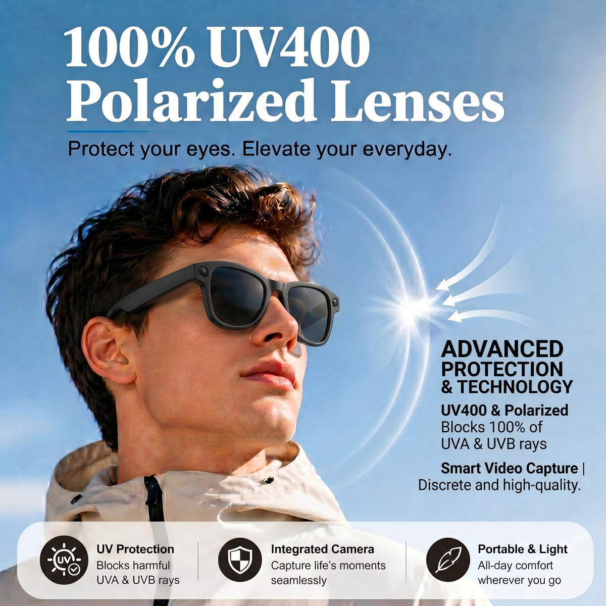 Nllosa lightweight design glasses for all-day comfort
