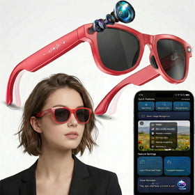 Nllosa smart glasses with open-ear audio for hands-free listening and awareness