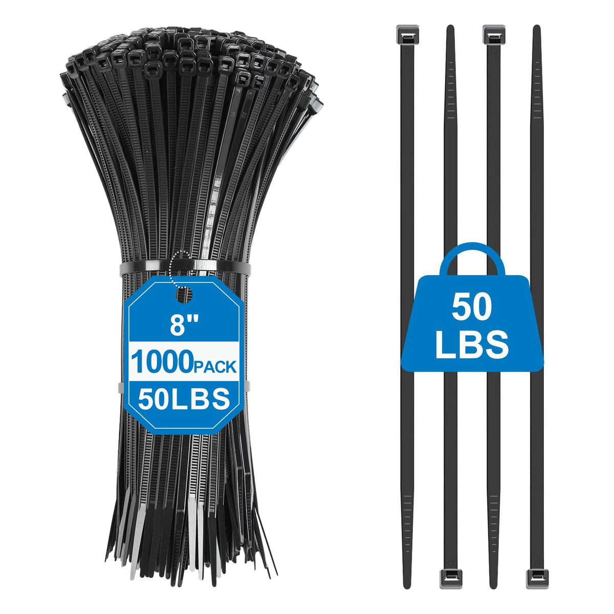 NLZD front packaging showing 8-inch 1000-pack and professional value