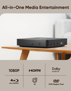 N NUTROMO Blu-ray slim-design on a shelf saves space.